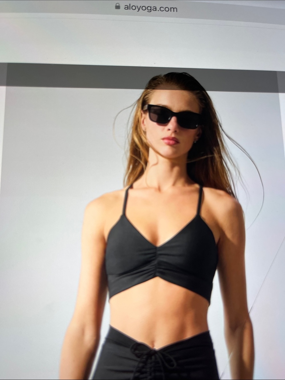 Alo Yoga Ruched Bra - Picture 7 of 9